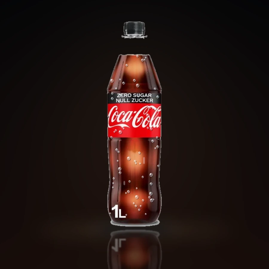 Coca-Cola Zero Zucker in der Originalflasche