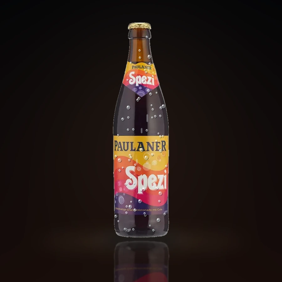 Paulaner Spezi in der Originalflasche