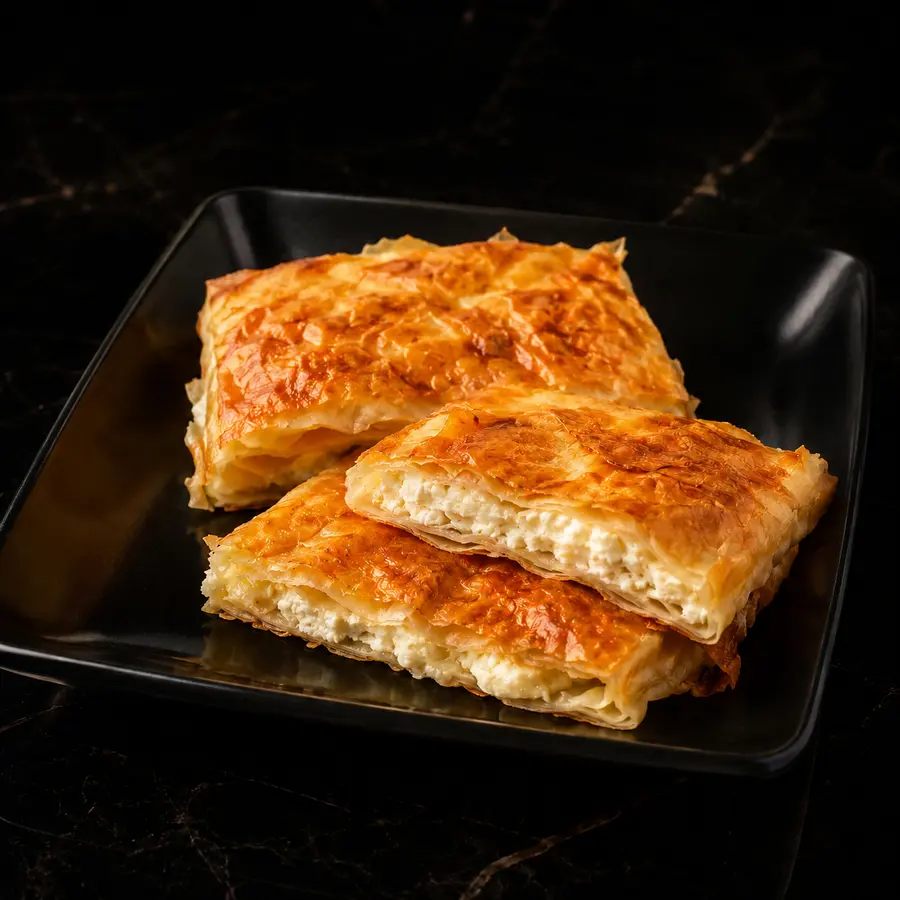 Goldbrauner Börek mit Käsefüllung